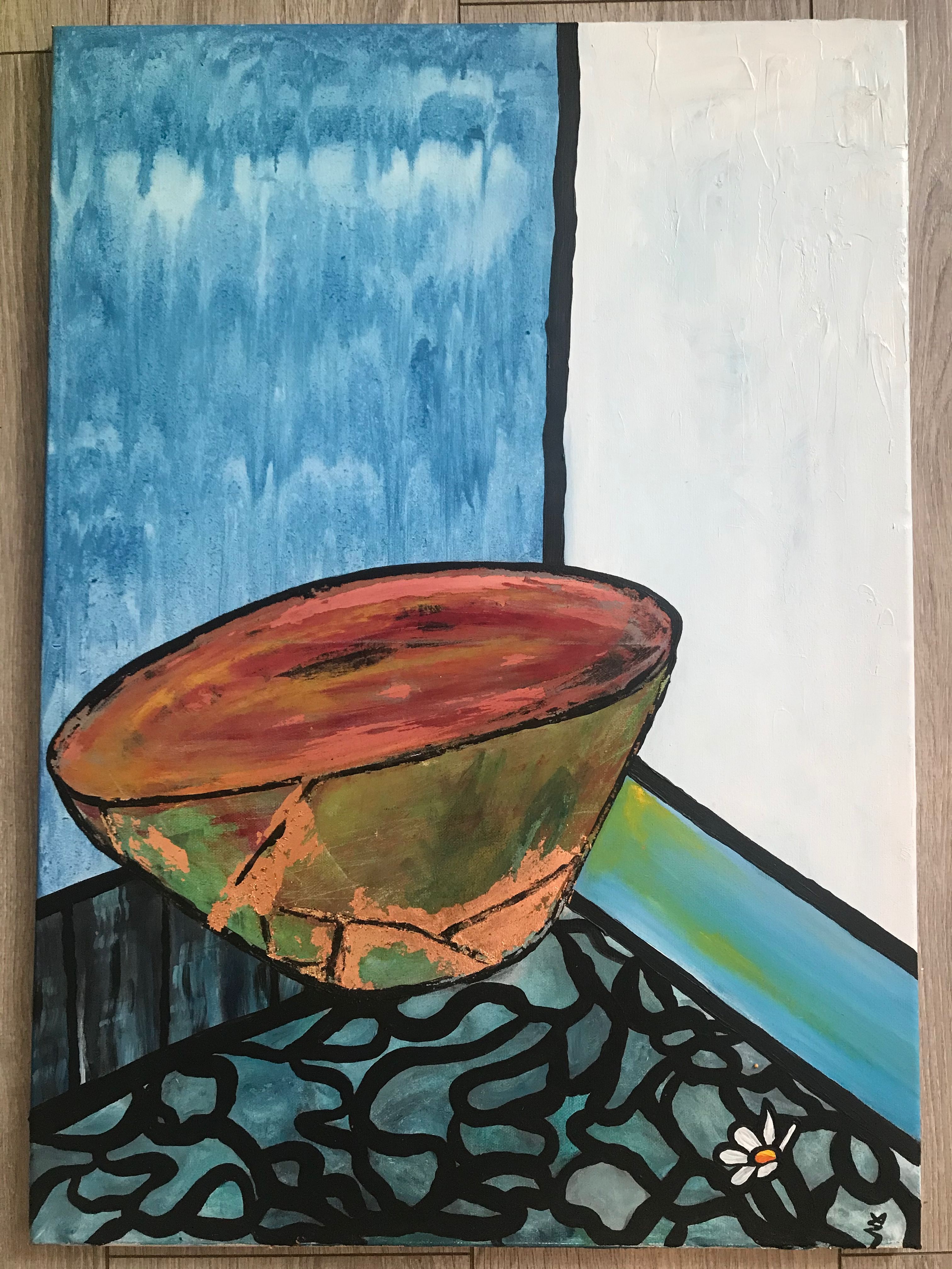 tableau figuratif, représentant un bol